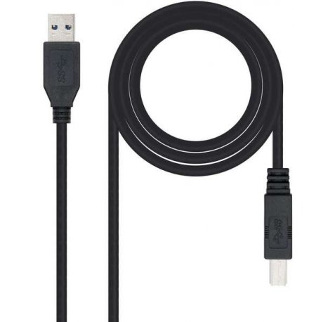 Nanocable Cable de Impresora USB-A 3.0 Macho a USB-B Macho 2m