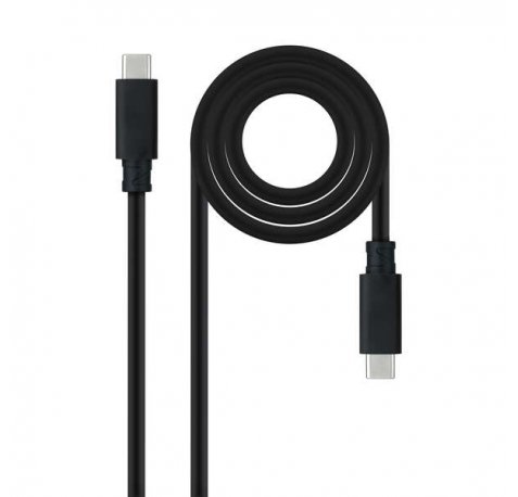 Nanocable Cable USB 3.1 Gen2 5A USB-C/M-USB-C/M 0.5m - Color Negro