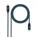 Nanocable Cable USB-C - Longitud 0.5m - 20Gbps - Carga de 100W - 5A - Video 4K a 60Hz - Chip E-mark - Compatible con Thunderbolt 3 - Conectores de Aluminio - Color Gris y Negro