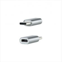 Nanocable Adaptador USB-C Macho a Micro USB Hembra - Aluminio