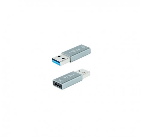 Nanocable Adaptador USB-A 3.1 Gen 2 Macho a USB-C Hembra - Transferencia de Datos de hasta 10 Gbps - Funcion OTG