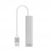 Nanocable Conversor USB 3.0 a Ethernet Gigabit + 3xUSB 3.0 - Aluminio - 15 cm - Color Plata