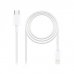 Nanocable Cable USB-C Macho a Lightning Macho 2m - Color Blanco