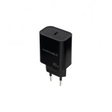 Nanocable Cargador de Pared USB-C/PD 30W - Color Negro