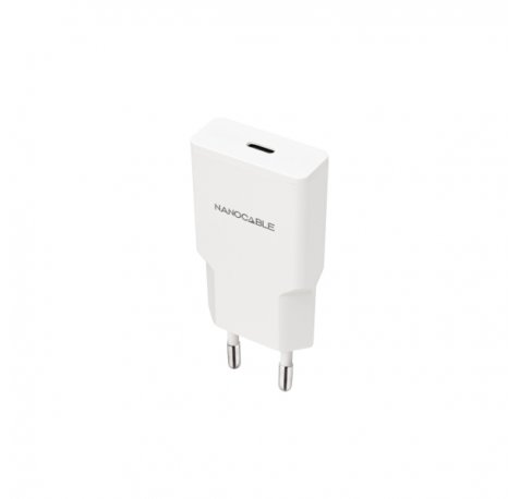 Nanocable Cargador de Pared USB-C/PD 30W - Color Blanco