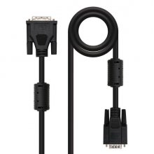 Nanocable Cable DVI 18+5 Macho a SVGA HDB15 Macho 5m - Color Negro Nanocable Cable DVI 18+5 Macho a SVGA HDB15 Macho 5m - Color Negro