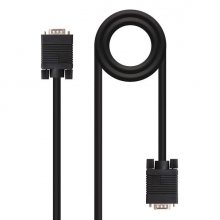 Nanocable Cable SVGA HDB15 Macho a HDB15 Macho 5m - Color Negro