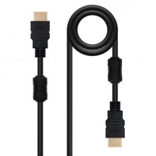 Nanocable Cable HDMI v1.4 con Ferrita Macho a HDMI v1.4 con Ferrita Macho 3m - Alta Velocidad - Color Negro