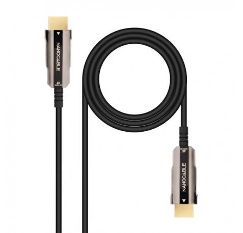 Nanocable Cable HDMI v2.0 Macho a HDMI v2.0 Macho 15m - 4K@60Hz 18Gbps - Color Negro