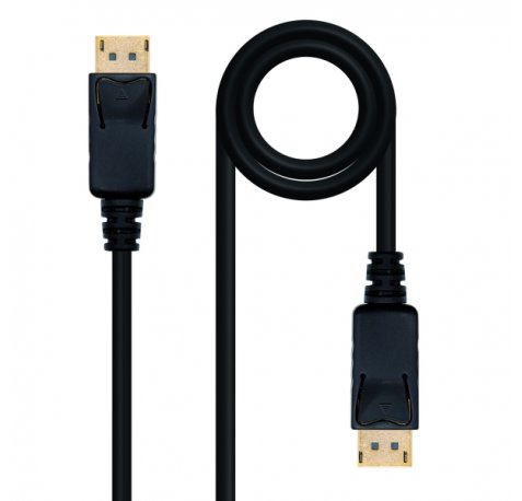 Nanocable Cable Displayport 1.2 DP/M-DP/M - Longitud 10m - Soporta Resoluciones de Video de hasta 4K - Color Negro
