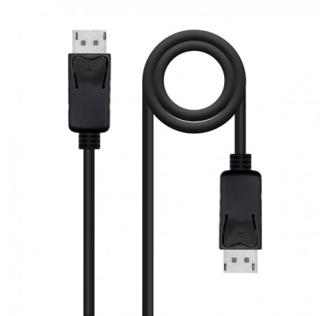 Nanocable Cable Displayport 1.2 CCS DP/M-DP/M - Longitud 1m - Soporta Resoluciones de Video de hasta 4K - Color Negro