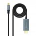 Nanocable Cable Conversor de Video - USB-C a HDMI 2.1 - 8K a 60Hz - Longitud 1.8m - Macho a Macho - Color Negro