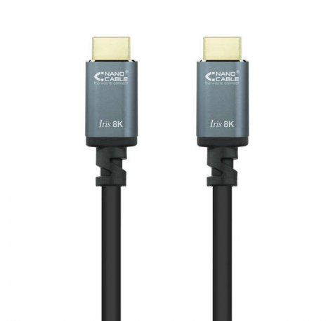 Nanocable Cable HDMI 2.1 Iris 8K A/M-A/M 0.5m - Color Negro