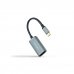 Nanocable Conversor de Video - USB-C a DisplayPort - Resolucion 8K a 60Hz - Carcasa de Aluminio - Longitud 15cm - Color Gris