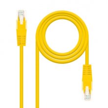 Nanocable Cable Red Latiguillo RJ45 CAT.6 UTP AWG24 - 30 cm - Color Amarillo