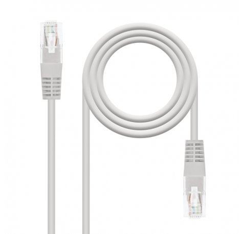Nanocable Cable de Red - Cat.6 - Longitud 25m - UTP - AWG24 - Conductor OFC - Latiguillo RJ45 - Color Gris
