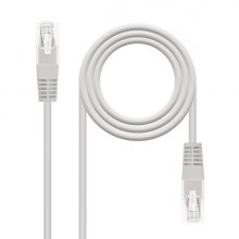 Nanocable Cable de Red - Cat.6 - Longitud 30m - UTP - AWG24 - Conductor OFC - Latiguillo RJ45 - Color Gris