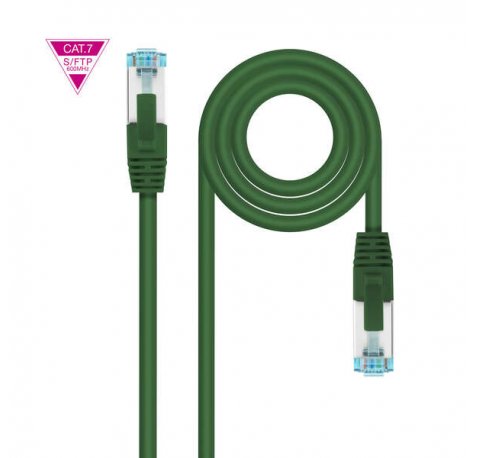 Nanocable Cable Red Cat.7 LSZH SFTP PIMF AWG26 30cm - Color Verde