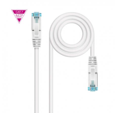 Nanocable Cable Red Cat.7 LSZH SFTP PIMF AWG26 1m - Color Blanco