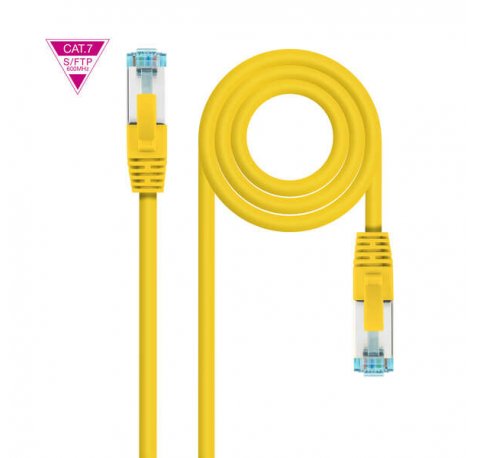 Nanocable Cable Red Cat.7 LSZH SFTP PIMF AWG26 2m - Color Amarillo