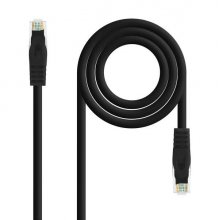 Nanocable Cable Red Latiguillo LSZH Cat.6A UTP AWG24 25cm - Color Negro Nanocable Cable Red Latiguillo LSZH Cat.6A UTP AWG24 25cm - Color Negro