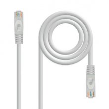 Nanocable Cable Red Latiguillo RJ45 LSZH CAT.6A UTP AWG24 - 25 cm - Color Gris