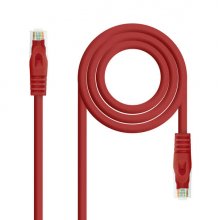 Nanocable Cable Red Latiguillo LSZH Cat.6A UTP AWG24 30cm - Color Rojo
