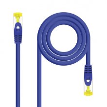 Nanocable Cable Red Latiguillo LSZH Cat.6A SFTP AWG26 25cm - Color Azul