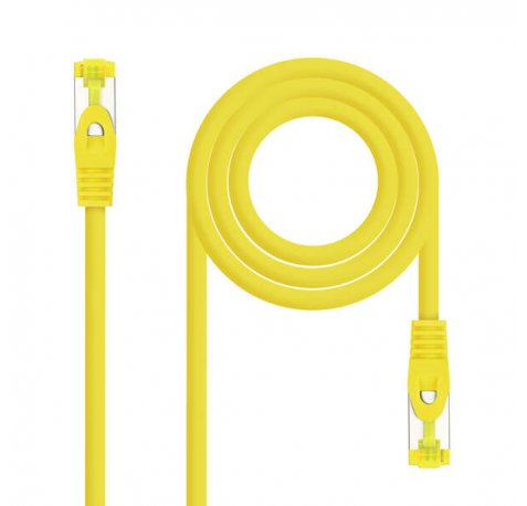 Nanocable Cable Red Latiguillo LSZH Cat.6A SFTP AWG26 30cm - Color Amarillo