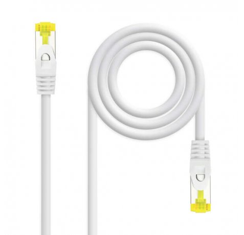 Nanocable Cable de Red Latiguillo RJ45 LSZH Cat.6a SFTP AWG26 1m - Color Blanco