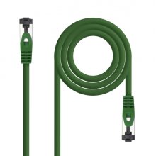 Nanocable Cable Red Latiguillo Cat.8.1 2Ghz LSZH SSTP AWG26 - Longitud 0.25m - Color Verde