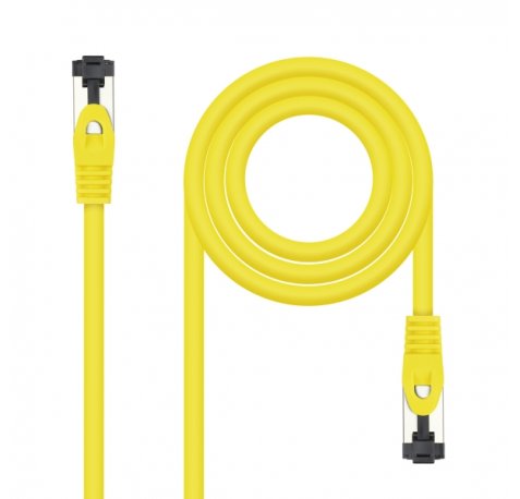Nanocable Cable Red Latiguillo Cat.8.1 2Ghz LSZH SSTP AWG26 - Longitud 0.25m - Color Amarillo