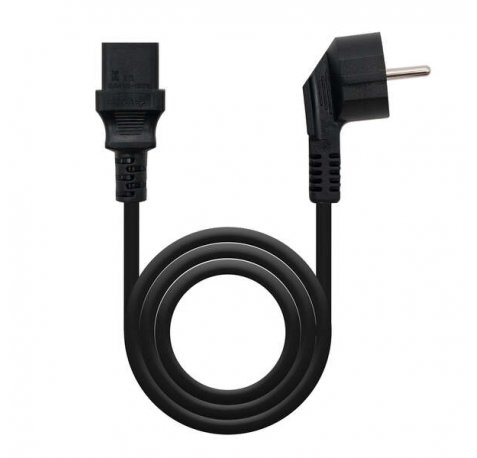 Nanocable Cable de Alimentacion CPU - Shucko CEE7 Macho a C-13 Hembra 3m - Color Negro