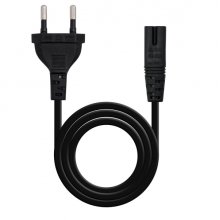 Nanocable Cable de Alimentacion Forma 8 CEE7/16 Macho a C7 Hembra 2m - Color Negro Nanocable Cable de Alimentacion Forma 8 CEE7/16 Macho a C7 Hembra 2m - Color Negro