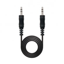 Nanocable Cable Audio Estereo Jack 3.5mm Macho a Jack 3.5mm Macho 15m - Color Negro