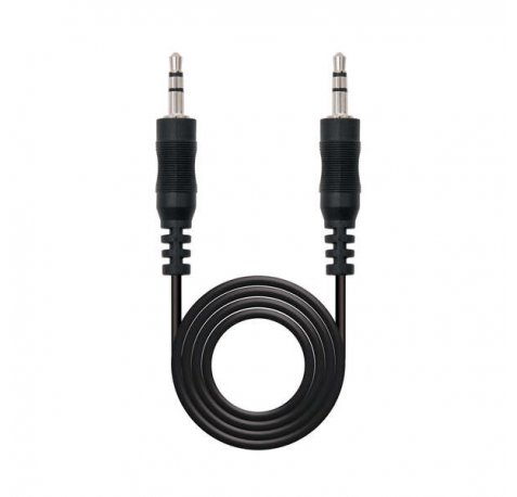 Nanocable Cable Audio Estereo Jack 3.5mm Macho a Jack 3.5mm Macho 20m - Color Negro