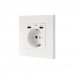 Nanocable Roseta Base de Enchufe de Pared Empotrable Tipo Schuko - 2xUSB-C PD - 3.4A - Color Blanco