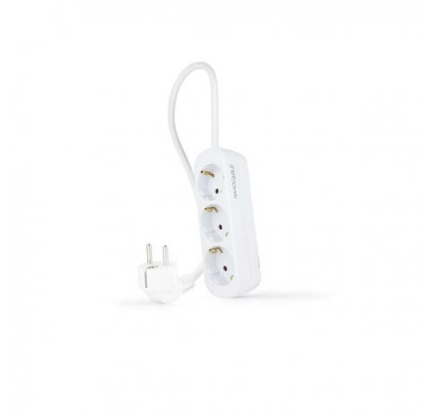 Nanocable Regleta 3 Tomas - 1.4m - Color Blanco