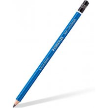 Staedtler Mars Lumograph 100 Lapiz de Grafito Hexagonal - Mina 10B - Resistencia a la Rotura - Madera de Bosques Sostenibles (12 uds)