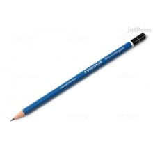 Staedtler Mars Lumograph 100 Lapiz de Grafito Hexagonal - Mina F Ultrarresistente de 2mm - Madera de Bosques Sostenibles - Caja de 12 ud (12 uds)