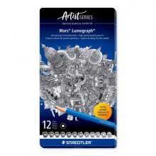 Staedtler Mars Lumograph 100 Pack de 12 Lapices de Grafito - Resistencia a la Rotura - Graduaciones Surtidas