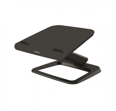 Fellowes Hana LT Elevador para Portatil hasta 19" - Sistema de Elevacion con Muelle a Gas - Giratorio 45º - Gestion de Cables - Color Negro