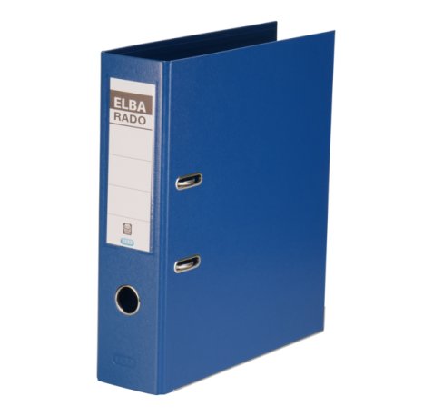 Elba Archivador Palanca Rado Plast A4 PVC - Resistente PVC - Tamaño A4 - Ancho de 80mm - Color Azul