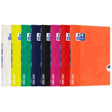 Oxford Openflex Libreta Grapada Tapa Plastico A4 Seyes - Resistente Tapa de Plastico - Formato A4 - Cuadricula Seyes con Margen - Grapado Seguro (10 uds)