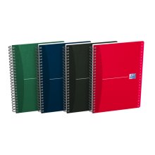 Oxford Office Essentials A5 Cuaderno de Tapa Blanda - Indice Alfabetico A-Z - 1 Linea por Pagina - 90 Hojas - Colores Surtidos (10 uds)