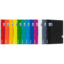 Oxford Openflex Libreta Grapada Tapa Plastico A4+ Seyes - Resistente Tapa de Plastico - Formato A4+ - Hojas con Lineas Seyes - con Margen (10 uds)