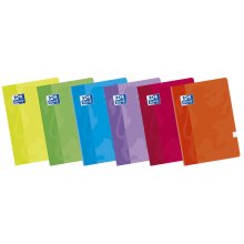Oxford Libreta Grapada Formato A5+ Cuadriculado 4x4mm - 48 Hojas con Margen - Tapa Blanda Plastificada - Colores Surtidos (10 uds)