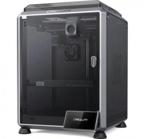 Creality K1C Impresora 3D Cerrada - TamaÃ±o 22x22x25cm - Cuerpo de Aleacion de Aluminio y Cristal - Interfaz de Usuario Inteligente - Velocidad hasta 600mm/s