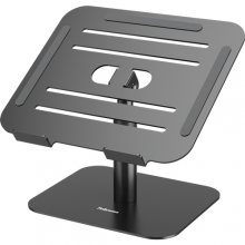 Fellowes Alumia Elevador para Portatil de Sobremesa hasta 15" - Ajustes de Altura entre15 y 30cm - Plataforma con Inclinacion Ajustable - Fabricado en Aluminio - Color Negro