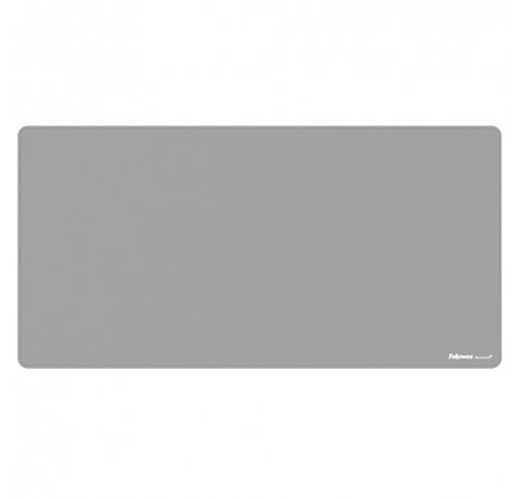 Fellowes Breyta Alfombrilla de Escritorio - Antideslizante - Proteccion Antimicrobiana - Antirreflectante - Fabricado con Material Reciclado - 40x80x0.25cm - Color Gris